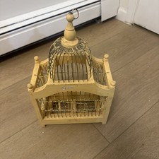 antique handmade wood and wires bird house picture