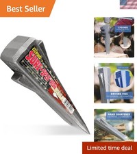 Sure Split Wedge: 5lb Solid Steel Wood Splitting Tool for Effortless Chopping picture
