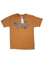 Hale's Harley Davidson Mansfield Ohio Short Sleeve T Shirt Size M Orange New Tag picture