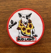 Bud Light Budweiser Spuds Mackenzie Beer Vintage Style Retro Iron Sew One Patch picture