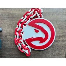 Atlanta Hawks Oversized Necklace, Pendant Chain [Made to Order] picture