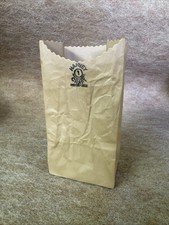 Vintage Michael Harvey Craft #1 5.5” Paper Bag Ceramic Vase Avant Garde Pop Art picture