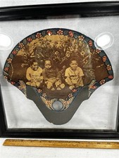 antique advertising framed fan Little Daiseys Green Pastures Mansfield 1930 picture