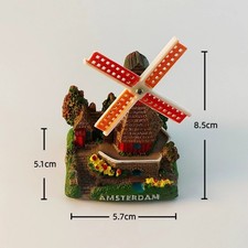 Amsterdam Windmill Netherlands Tabletop Decor Figurine Travel Home Office Decor picture