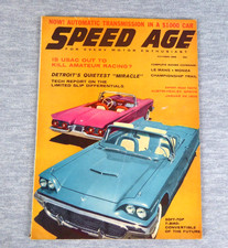 Speed Age Magazine January 1958 Auto Racing Chevrolet Corvette Packard MG Moss picture