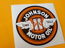 JOHNSON MOTOR OIL Classic Retro Sticker Decal 1 off 85mm picture