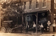 Lebanon PA Cash Grocery Store Delivery Wagon RPPC Photo Postcard COPY picture