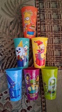 FULL SET Jack In The Box The SIMPSONS Tree House Of Horror Glow In The Dark Cups picture