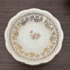 Vintage Lot Of 5 pcs. Stetson China American Beauty 22 kt Gold Bowls Flowers picture