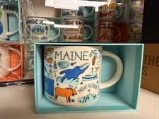 Starbucks Been There Series Maine USA 14 oz Mug NIB w/ Tag Rare Discontinued picture