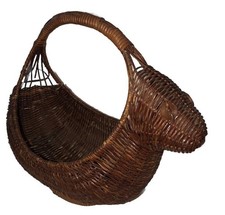 Nice Vintage Wicker Animal Basket 10