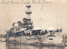 USS Oregon Battleship Navy RPPC Real Photo Postcard picture