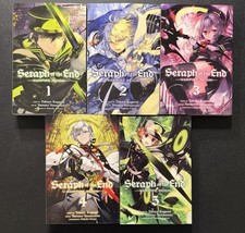 Seraph of the End manga vol 1,2,3,4,5 1-5 viz media good condition some ware picture