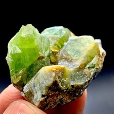 146 CT Terminated Natural Peridot Crystals Bunch SpecimenFrom Pakistan picture