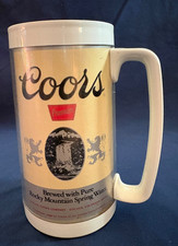 Thermo Serv plastic Coors beer mug; VTG 70s/80s picture