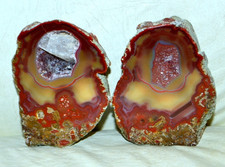 Pair Condor Agate w/ calcite inclusion from Argentina * rare * Collector Piece picture