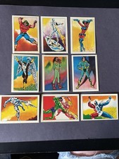 Vintage 1984 Marvel Super Heroes Secret Wars Stickers Lot - 9 Unused Excellent picture