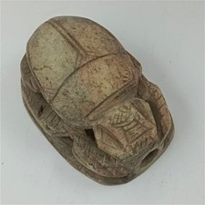 Rare Egyptia scarab relic with hieroglyphs unique pharaonic archaeological style picture