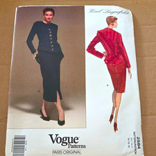 Uncut Vogue Patterns Vogue Paris Original 2584 Women's Jacket & Skirt Size 14-18 picture