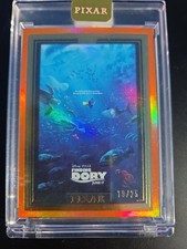 2025 Topps Pixar Gold Finding Dory WALL ART /25 Orange Case Hit SSP #WA-17 picture