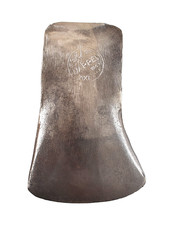 Vtg. J.M. Warren Embossed Axe Head Troy N.Y. Single Bit 3 1/4lb Camp Fish Hike picture