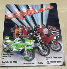 Vintage 1989 Kawasaki Good Times Motorcycle Magazine Ninja ZX-7 40 Pages picture