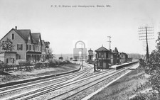Railroad Train Station Depot Bowie Maryland MD - Reprint picture