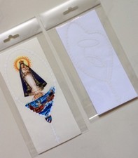 2 Caridad del Cobre & 2 Virgen María Adhesive car sticker Total 4 picture
