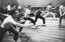 Dance rehearsals West Side Story' a film musical directed by Jerom- Old Photo 4 picture