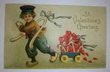 St. Valentine's Greeting Antique Post Card Franklin Series 1902 Boston, MA Post picture