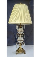 1960s Hollywood Regency crystal table lamp used on Sopranos location shoots picture