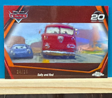Topps Chrome 2026 Disney Pixar Cars Sally and Red CRS-5 Red Refractor 24/25 picture