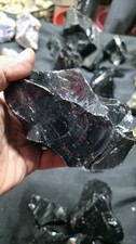 black obsidian rough (By The Pound) 2 inch to 6 inches sizes picture