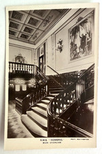  White Star R.M.S. Homeric Post Card Main Staircase RPPC picture