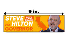 STEVE HILTON California Governor Bumper Sticker Decal Republican 2026 Midterms picture