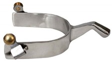 Showman Stainless Steel Spurs w/ Humane Blunt End picture