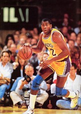 Earvin Magic Johnson Running With The Ball 4x6 Picture Celebrity Print picture