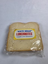 Vintage Write Bread Lunchnotes Kalamazoo Sandwich Notepad NOS Sealed picture