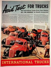 Vintage 1938 International Trucks Dowell Oil Field Ad Ephemera picture