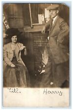 1911 Yale Pennant Cedar Rapids Hampton Iowa IA RPPC Photo Antique Postcard picture