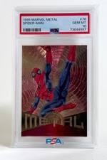 SPIDER-MAN #78 | 1995 MARVEL METAL | PSA GRADED 10 GEM MINT picture