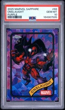2025 Topps Chrome Sapphire Marvel Onslaught Purple Refractor #68 /15 PSA 10 Gem picture