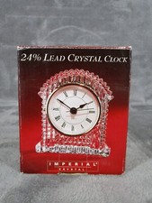 Lead Crysta Imperial Grandfather Clock 24%  3 1/4