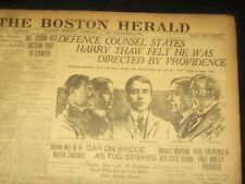1907 FEB 5 THE BOSTON HERALD-HARRY THAW FELT HE WAS DIRECTED BY PROVIDENCE-BH 31 picture