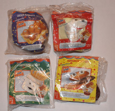 VTG 1988 McDonald's Fisher Price FUN WITH FOOD Happy Meal Toys Set of 4 NOS picture
