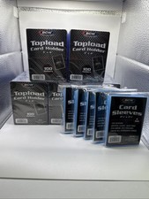 BCW 3X4 35pt 500 Toploaders for Standard Cards and 500 BCW Soft Sleeves picture