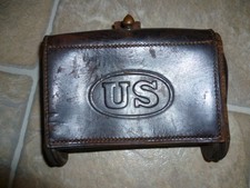 Rare antique M1874 US Army McKeever leather ammo pouch   picture
