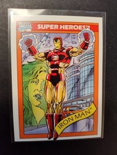 1990 Impel Marvel Comics Universe Series 1 Super Heroes - Iron Man Card #42 picture