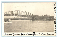 June 27 1907 Harvard & Yale Boat Race RPPC New London CT RPPC - Varsity Eight picture