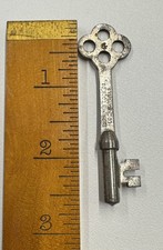 Antique Vintage Skeleton Key Barrows Lock Co #4 Lockport, ILLs picture